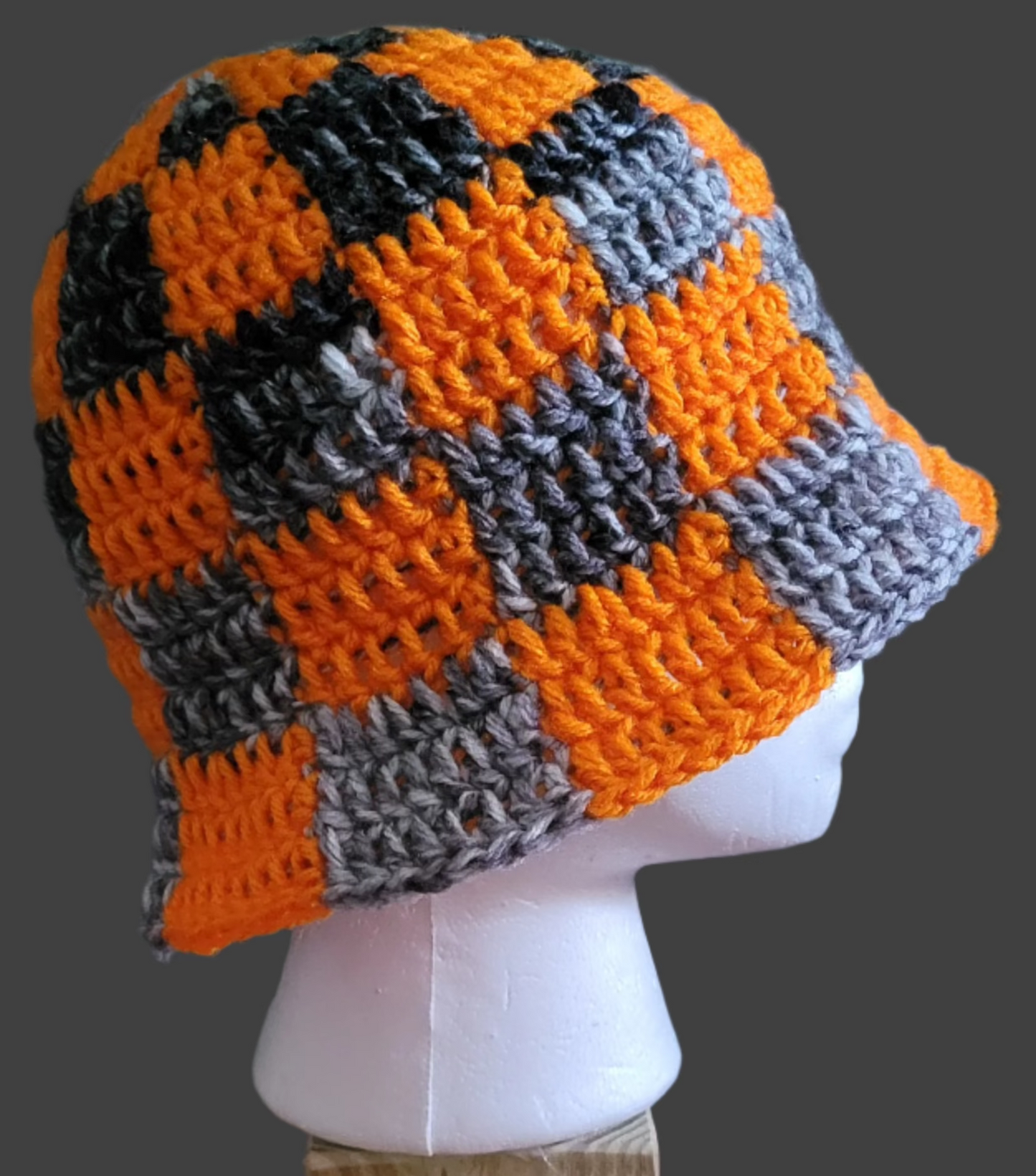 Dilute Halloween Checkered Bucket Hat