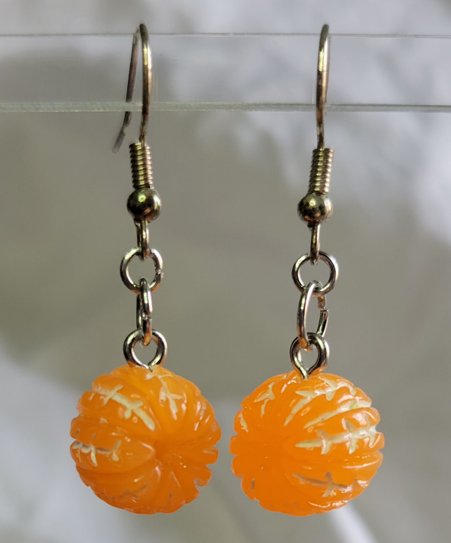 Peeled Tangerine Earrings
