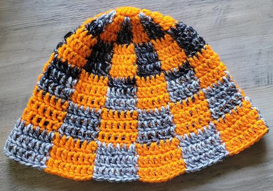 Dilute Halloween Checkered Bucket Hat