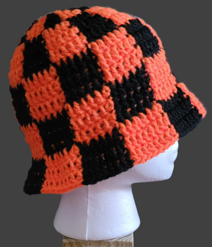 Checkered Halloween Bucket Hat