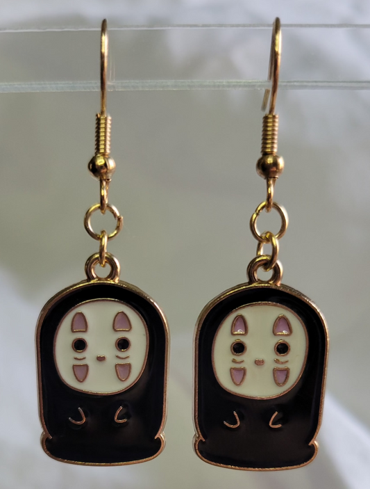 Chibi No-Face Earrings