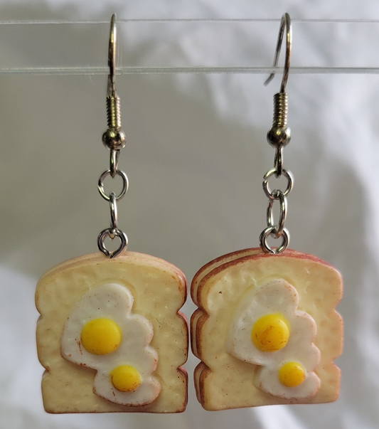 Eggs and Toast Earrings