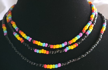 Rainbow Beaded Necklace (Bundle Pack!)