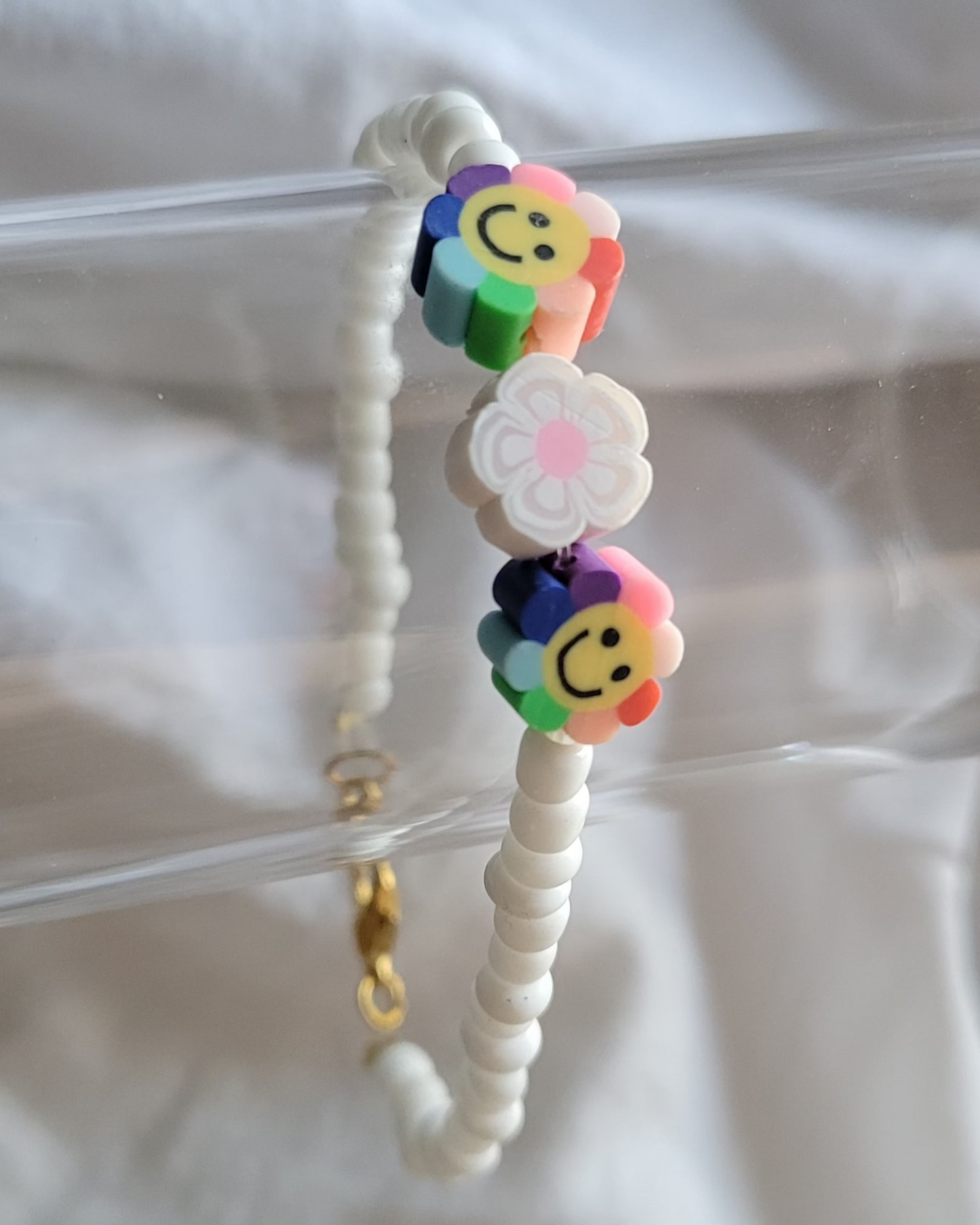 Rainbow Hawaiian Necklace and Bracelet Set