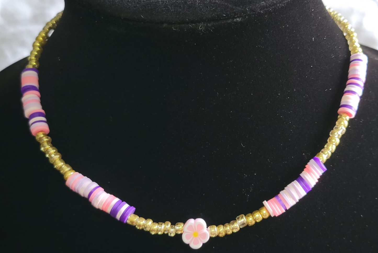 Sunset Flower Necklace and Bracelet Set